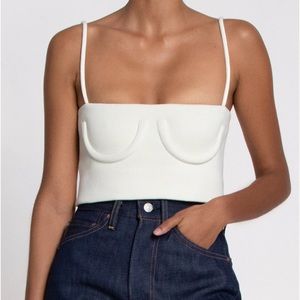 Orseund and Iris ivory underwire tank top